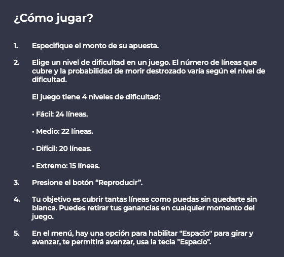 Cómo jugar Chicken Road